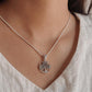 Boho-style Tree of Life silver pendant