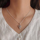 Maple Leaf Filigree Silver Pendant with Intricate Detailing