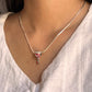 Elegant silver pendant featuring a hot balloon charm