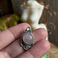 Rose Quartz Boho Round Pendant in Sterling Silver