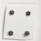 Charming tribal Rawa silver nose pin with wired back