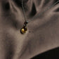 Stylish silver pendant featuring a 7mm oval cut citrine gemstone