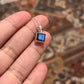 Labradorite Square Cut Silver Pendant for Modern Style