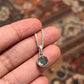 Handcrafted Labradorite Round Cut Pendant in Silver