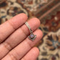 Delicate Boho Silver Pendant Featuring Moonstone