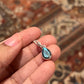 Elegant Pear Shaped Labradorite Silver Pendant