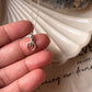 925 Sterling Silver Citrine Small Tiny  Crescent Moon Necklace - sleek snake chain