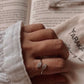 Single Leafy Adjustable 925 Sterling Silver Ring