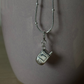 925 Sterling Silver Flip Mobile Phone Pendant Charm