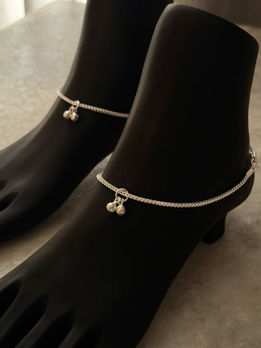 Fox Tail Chain Daily Wear Pure 925 Sterling Silver Anklet  
