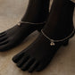 Elegant snake dot design anklet crafted in sterling silver