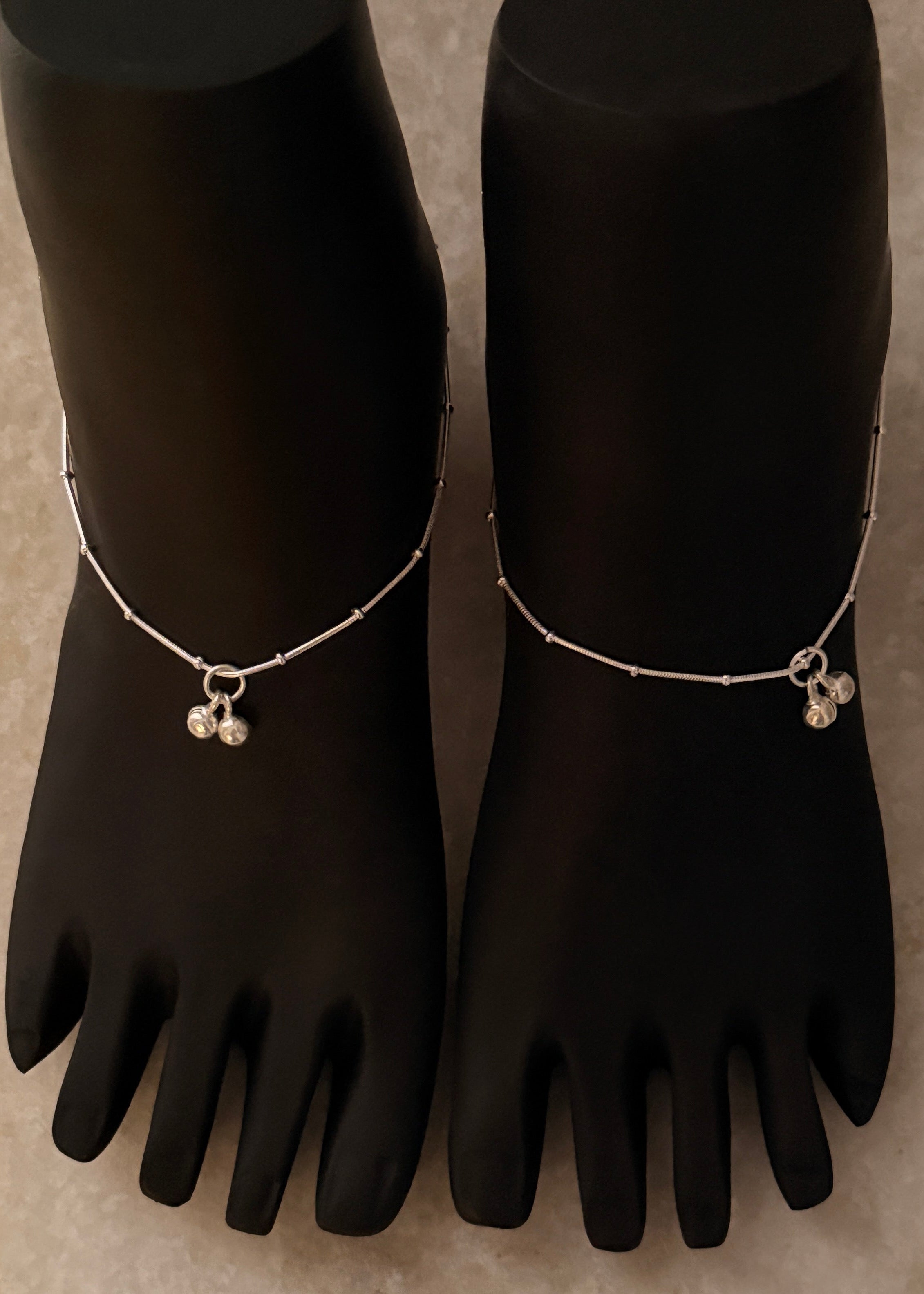 925 Sterling Silver Snake Dot Pure Anklet – Tarakaya Silver