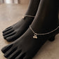 Elegant snake dot design anklet crafted in sterling silver  