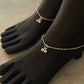 Chelsi Snake Dot Pure 925 Sterling Silver Anklet  