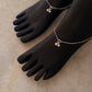 Stylish snake dot design anklet crafted in pure sterling silver  