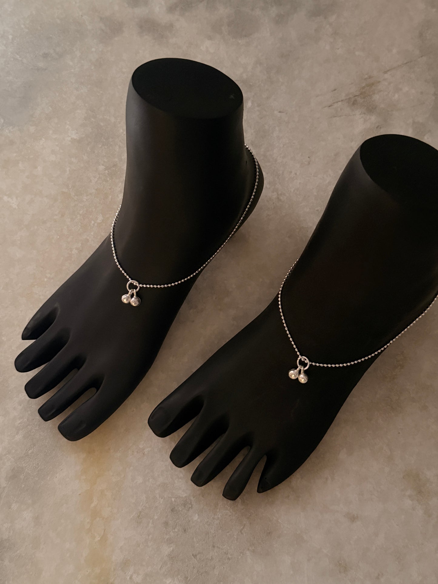 Chelsi Snake Dot Pure 925 Sterling Silver Anklet 