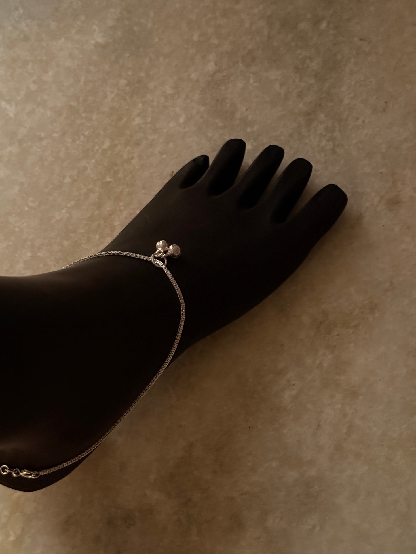 Lightweight daily wear anklet in 925 sterling silver  