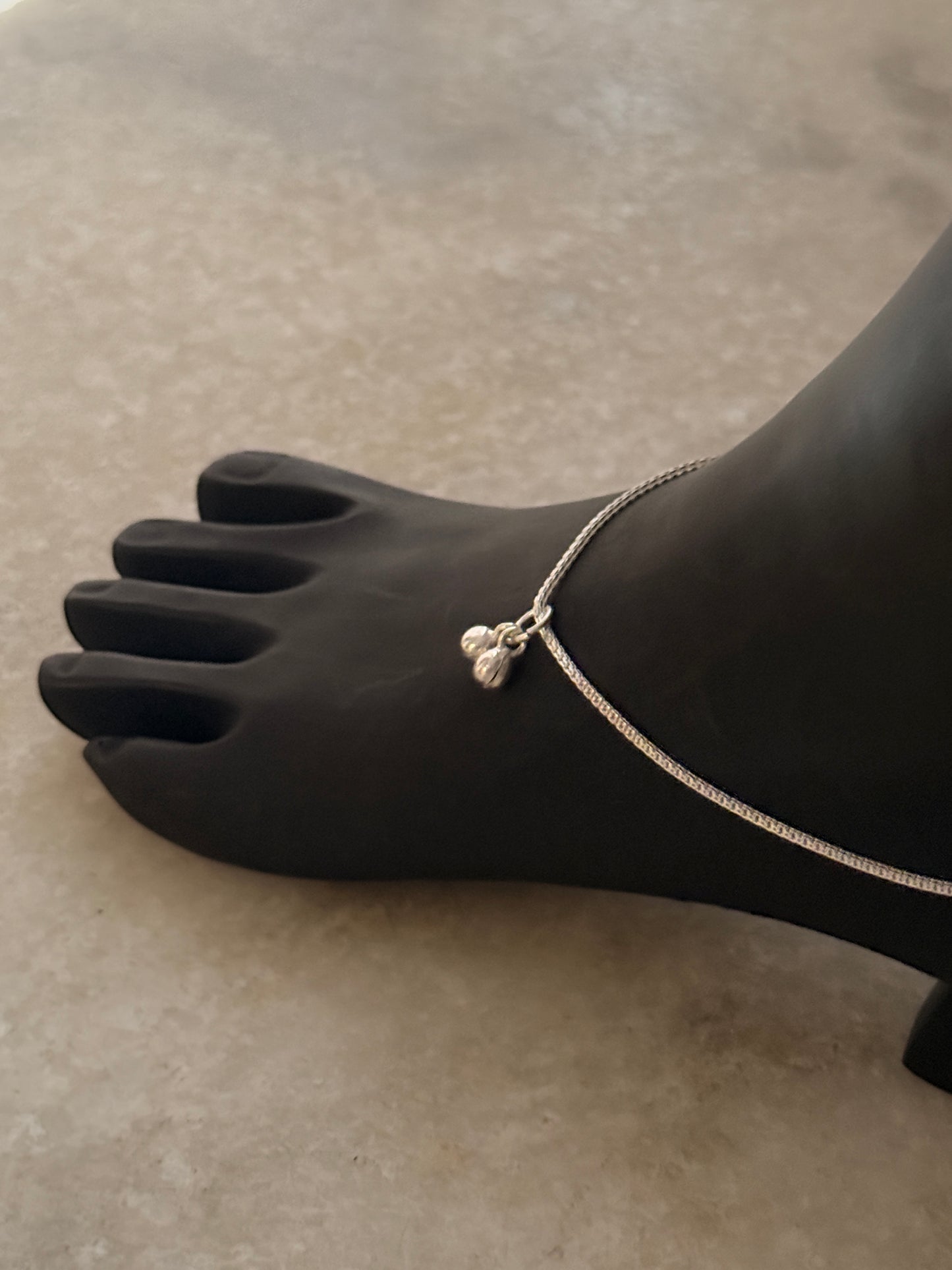 Thin Minimal Box Chain 925 Sterling Silver Daily Wear Anklet 