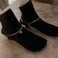 Sleek and simple silver chain anklet for daily use  