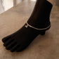 Minimalist daily wear sterling silver anklet  