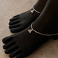 Timeless 925 silver anklet for daily or office wear  