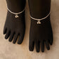 Stylish daily wear sterling silver snake chain anklet 