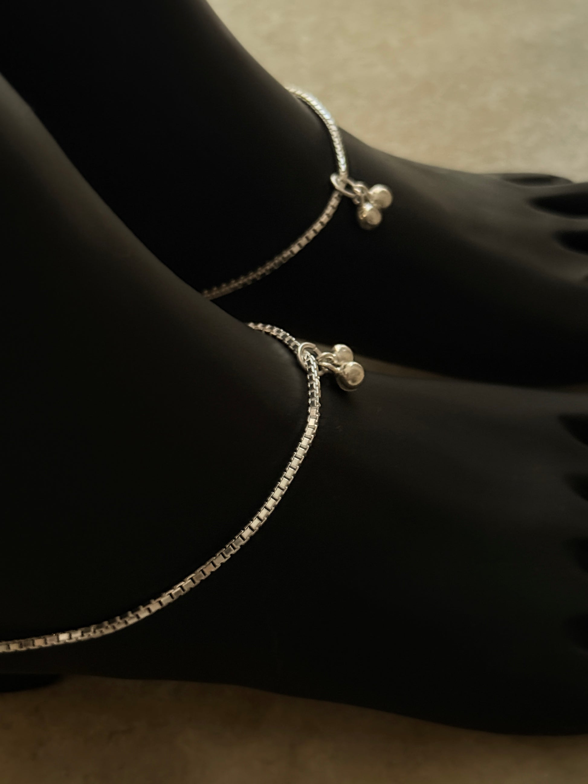 Chunky Large Box Chain 925 Sterling Silver Daily Wear Anklet  