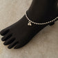 Tribal-inspired silver chain anklet for bold daily wear  