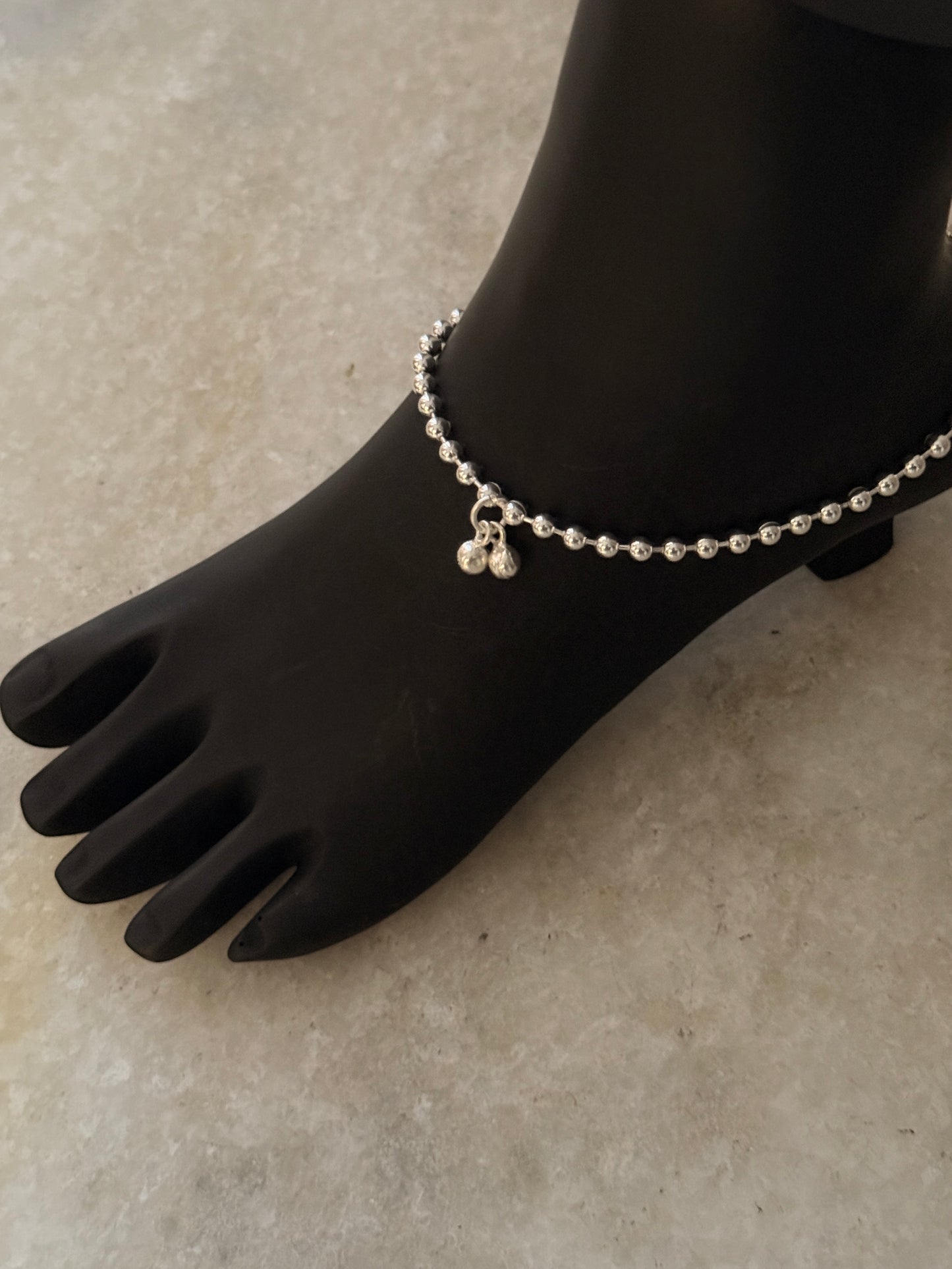 Tribal-inspired silver chain anklet for bold daily wear  