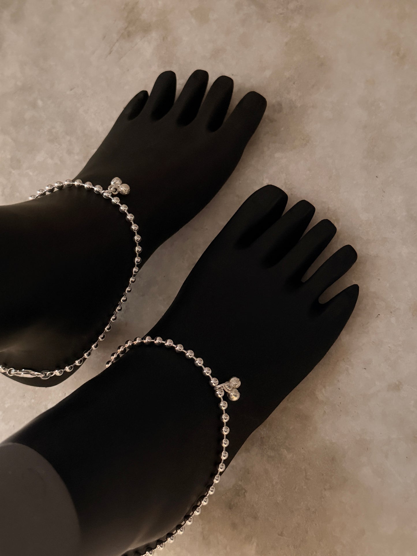  Tribal-inspired silver chain anklet for bold daily wear  