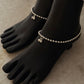 Tribal Chunky Balls Statement Chain 925 Sterling Silver Daily Wear Anklet  