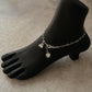 Hearts Link Pure 925 Sterling Silver Anklet  