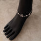 Symbolic lotus flower anklet representing purity and grace