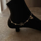 Elegant lotus design anklet crafted in sterling silver  