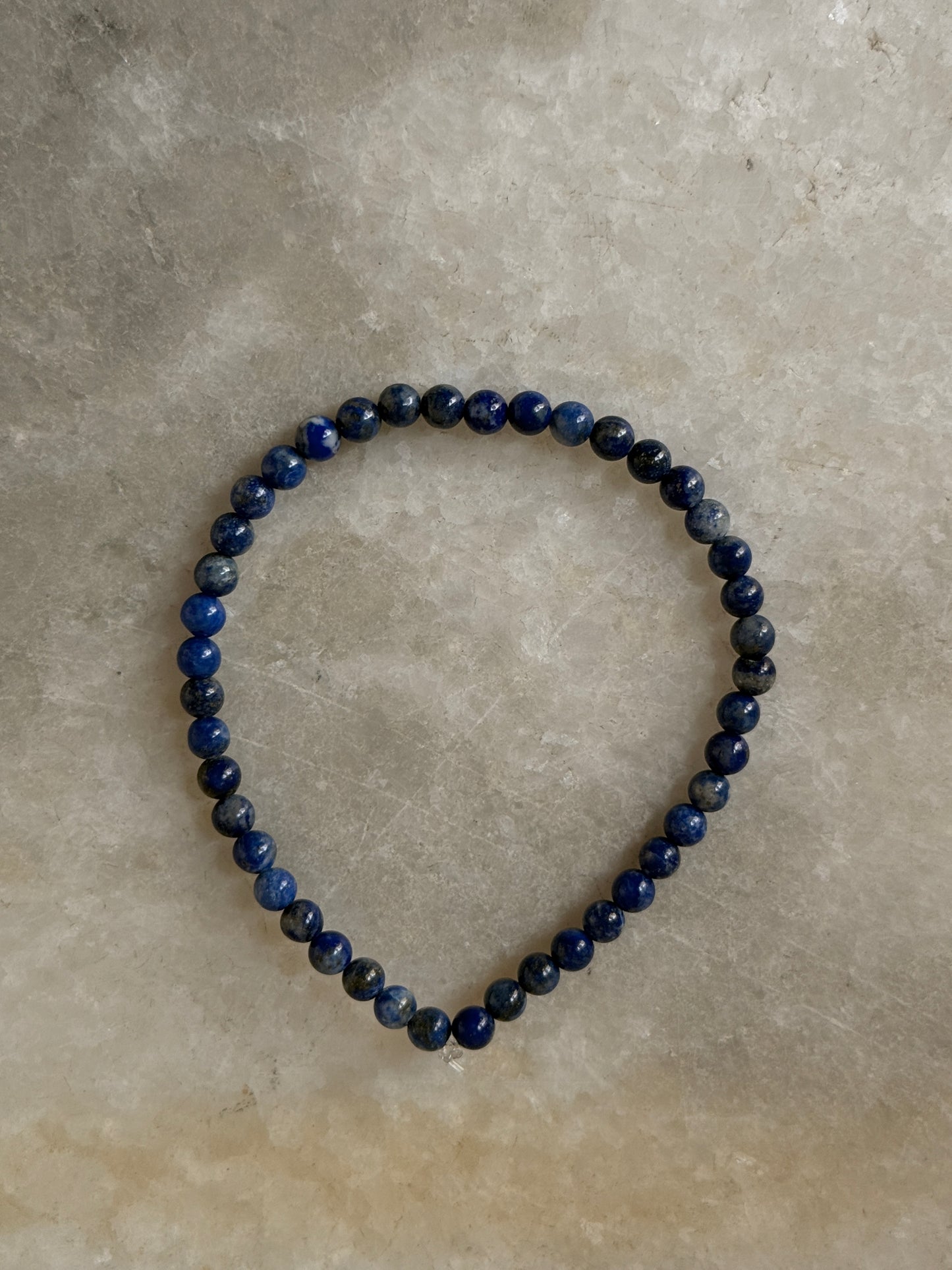 Natural Lapis Lazuli Stretch Bracelet 4MM