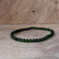Green Aventurine Dark Natural Crystal Bracelet 4MM for luck  