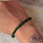 Polished Dark Green Aventurine Crystal Bracelet for growth  