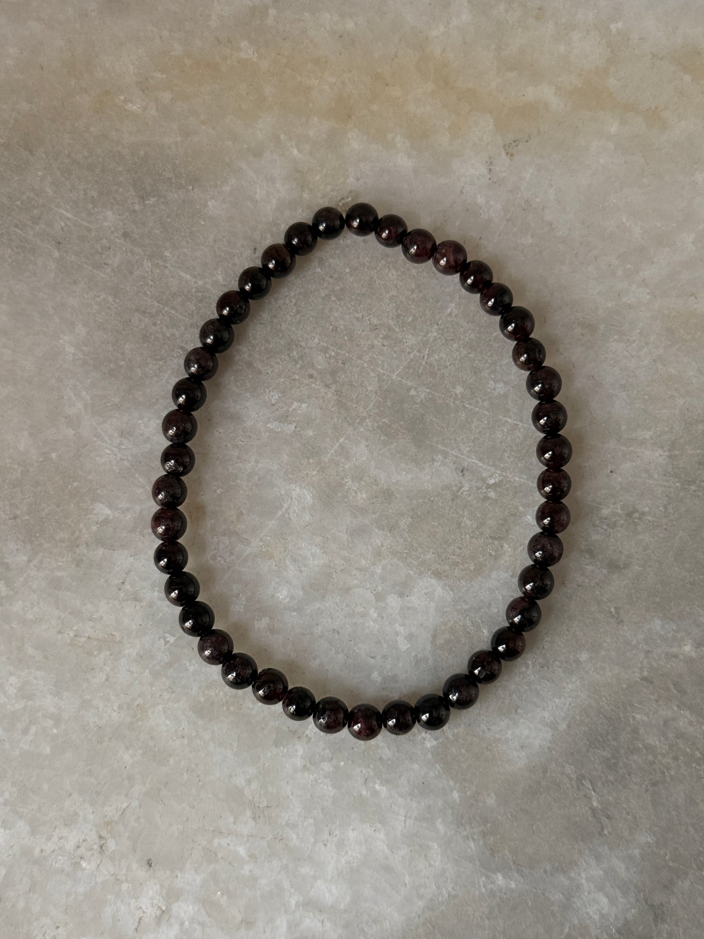 Natural Garnet Gemstone Bracelet for vitality and strength  