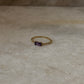 Elegant Gold Vermeil Amethyst Rope Band Ring for Women  