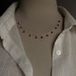 Handcrafted 925 Silver Choker with Pink Tourmaline and Pearl