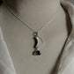 Moonstone Moon Fluorite Cloud 925 Sterling Silver Pendant