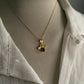 Gold Vermeil Garnet Bee 925 Sterling Silver Necklace