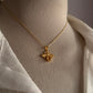 Gold Vermeil Citrine Bee 925 Sterling Silver Necklace