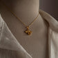 Gold Vermeil Citrine Bee 925 Sterling Silver Necklace