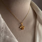 Gold Vermeil Citrine Bee 925 Sterling Silver Necklace