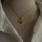 Gold Vermeil Citrine Bee 925 Sterling Silver Necklace