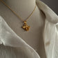 Gold Vermeil Citrine Bee 925 Sterling Silver Necklace
