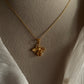 Gold Vermeil Citrine Bee 925 Sterling Silver Necklace