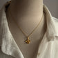 Gold Vermeil Citrine Bee 925 Sterling Silver Necklace