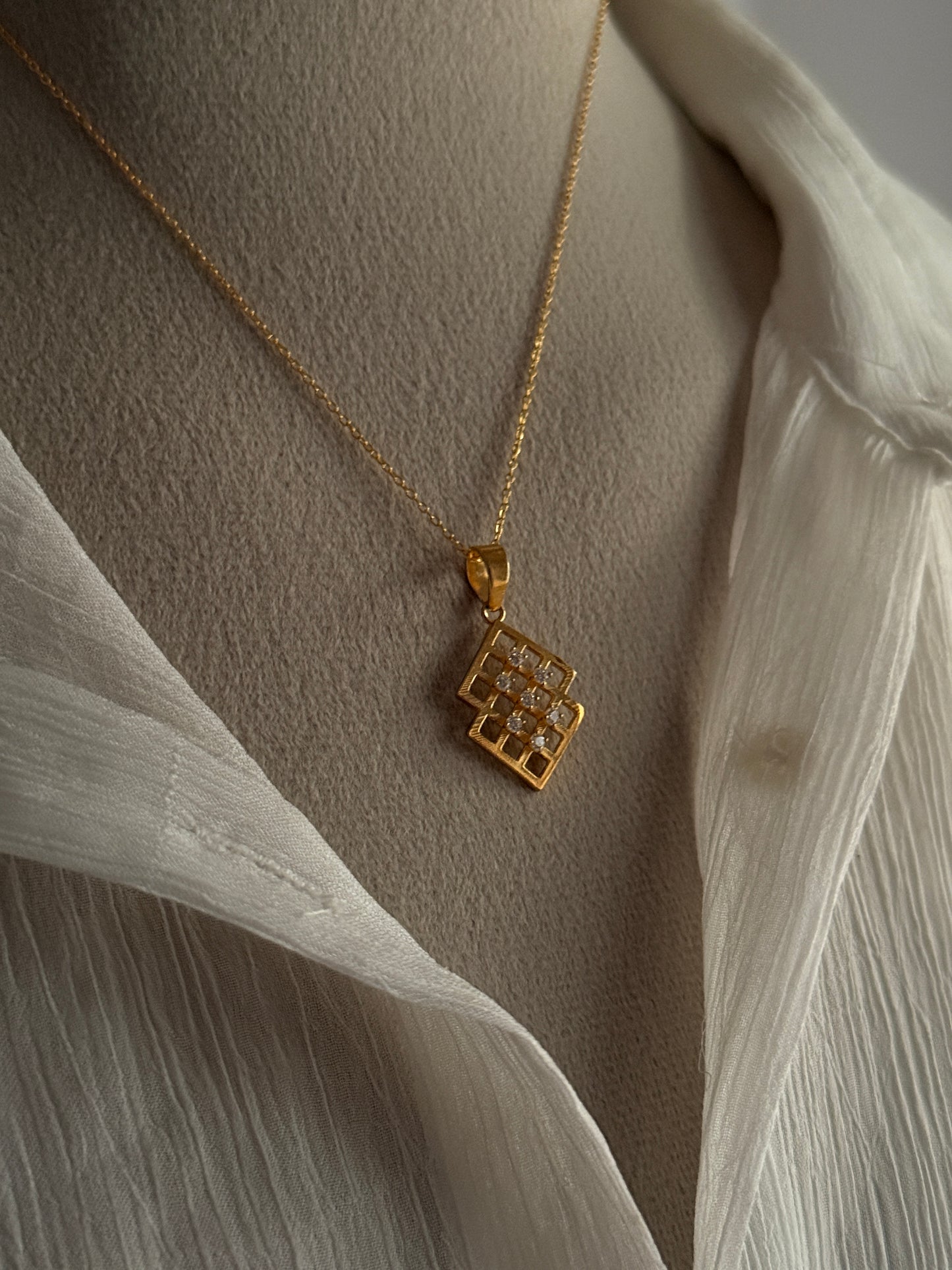 Karma Gold Plated Silver 925 Sterling Silver Pendant